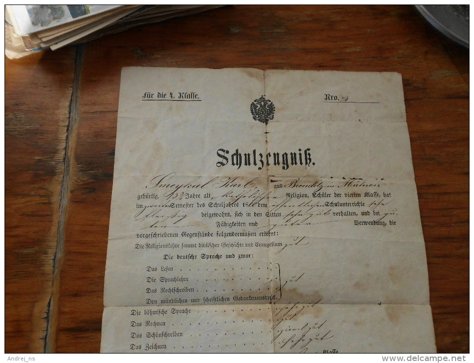 Znaim 1860 Schulzengnis - Documents Historiques
