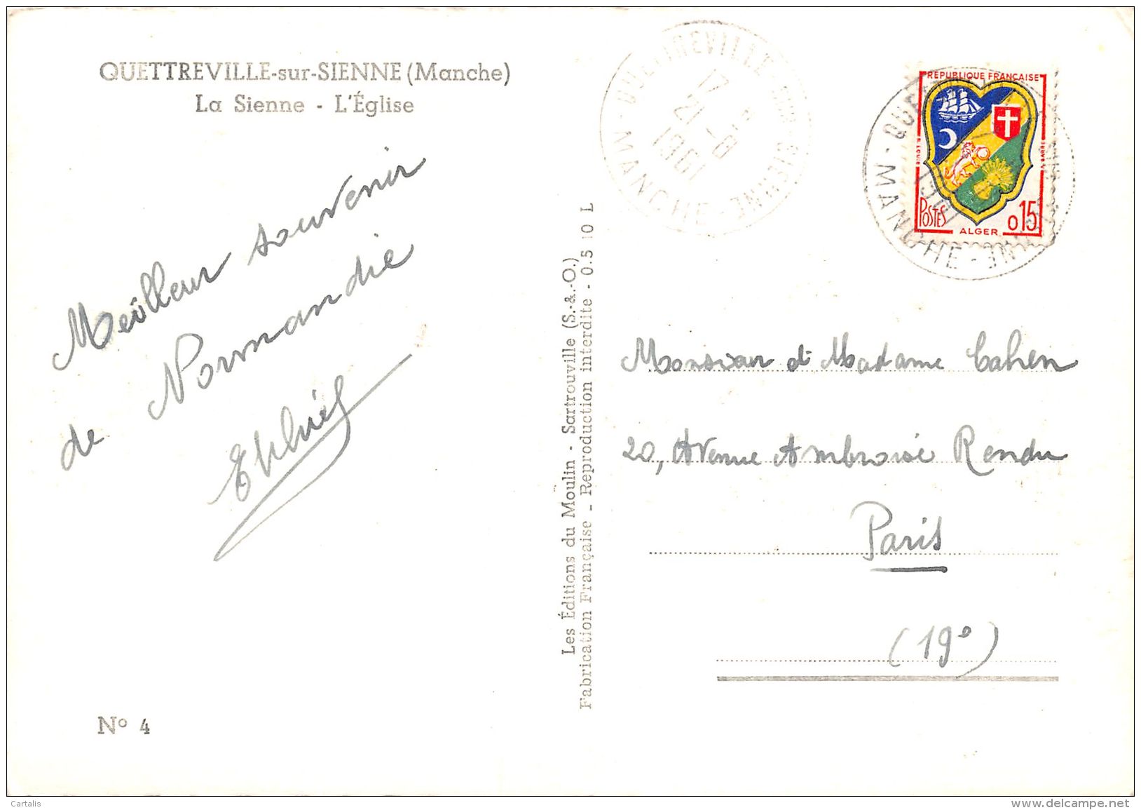 50-QUETTREVILLE-SUR-SIENNE-N°101-D/0023 - Autres & Non Classés