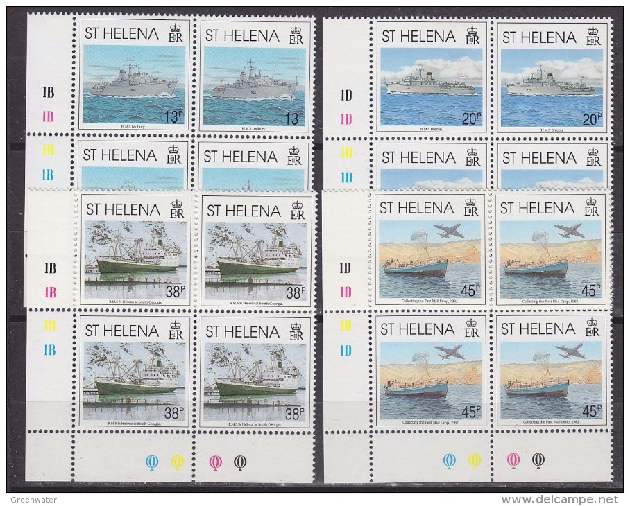 St. Helena 1992 Liberation Of The Falkland Islands 4v Bl Of 4 (corners)  ** Mnh (33497) - Sint-Helena