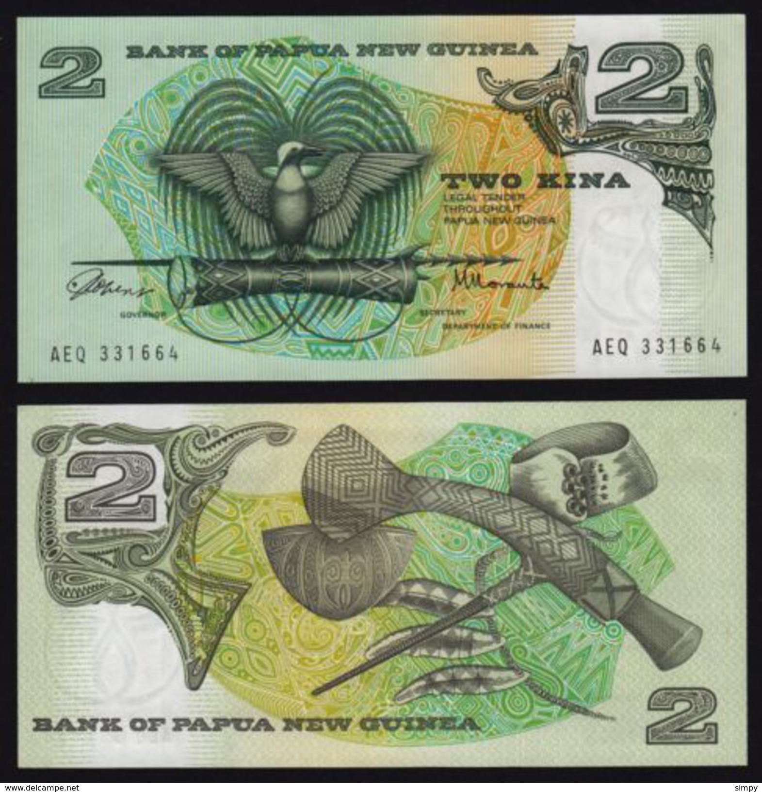 PAPUA NEW GUINEA 2 Kina 1981 UNC Pick 5a - Papua New Guinea