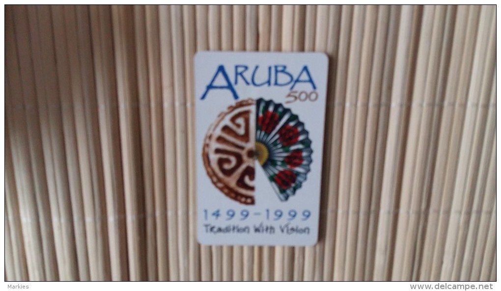 Prepaidcard Aruba Oly 80.000 Made Used Rare - Aruba