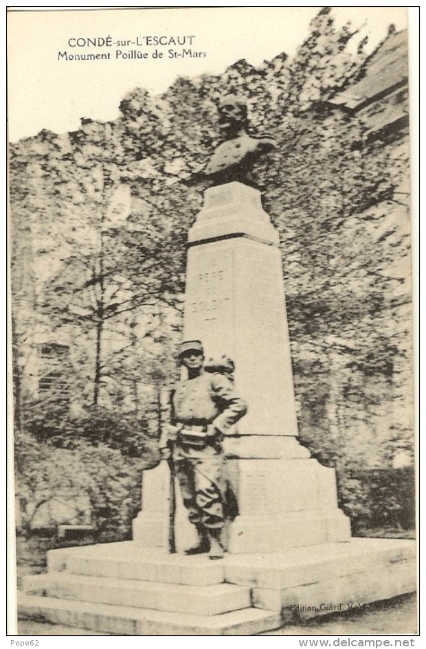 Conde Sur Escaut-monument Poillue De St Mars--cpa - Conde Sur Escaut