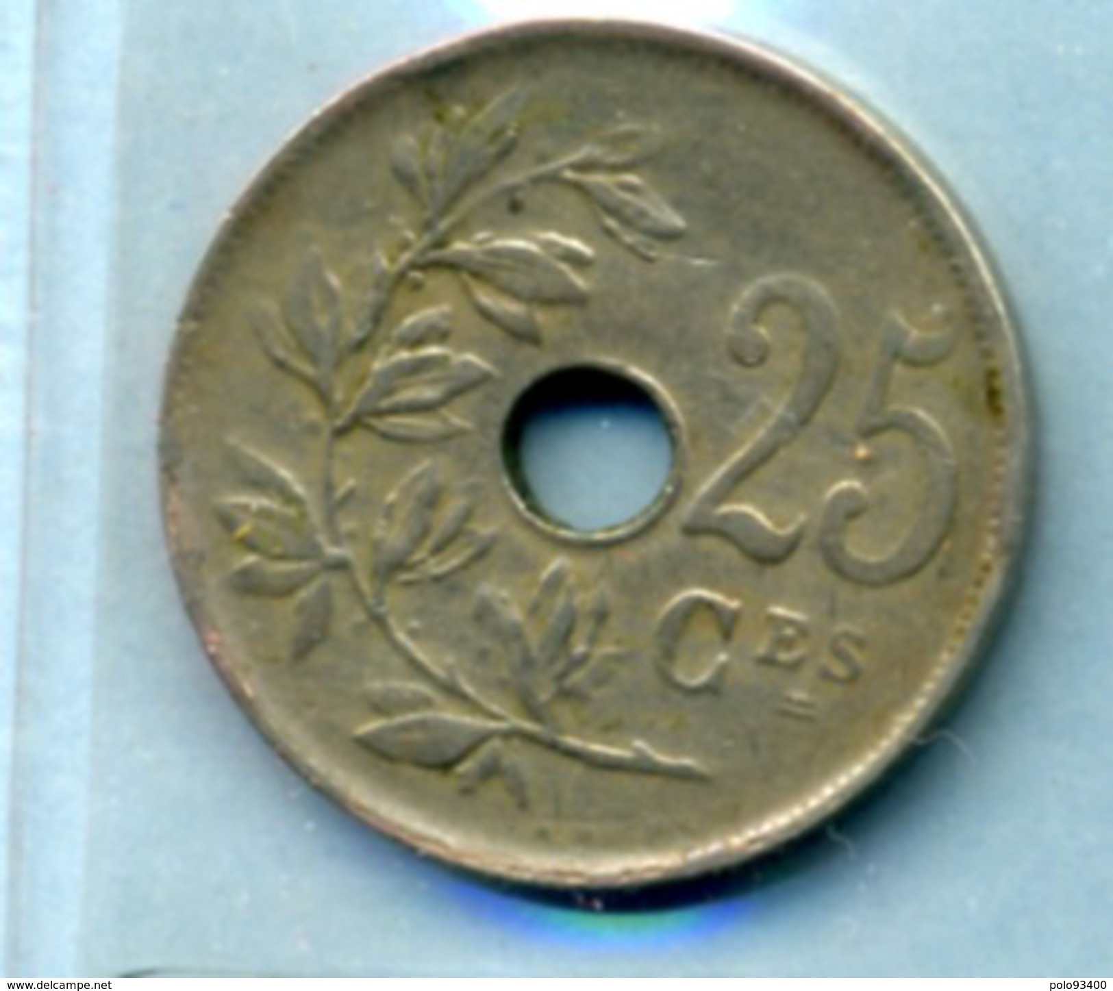 1923 25 Centimes ROYAUME DE BELGIQUE - 25 Centimes