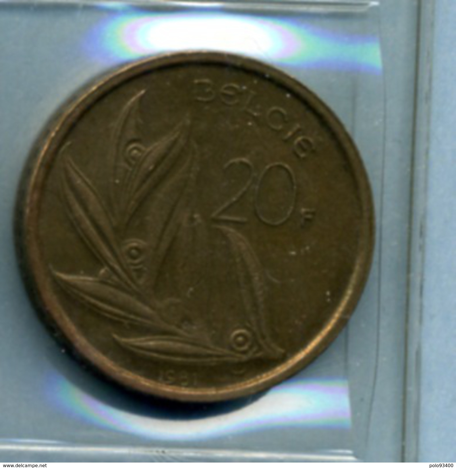 1981 20 FRANCS BELGIE - 20 Francs