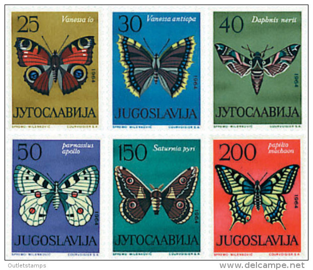 Ref. 339315 * HINGED *  - YUGOSLAVIA . 1964. BUTTERFLIES. MARIPOSAS - Sonstige & Ohne Zuordnung