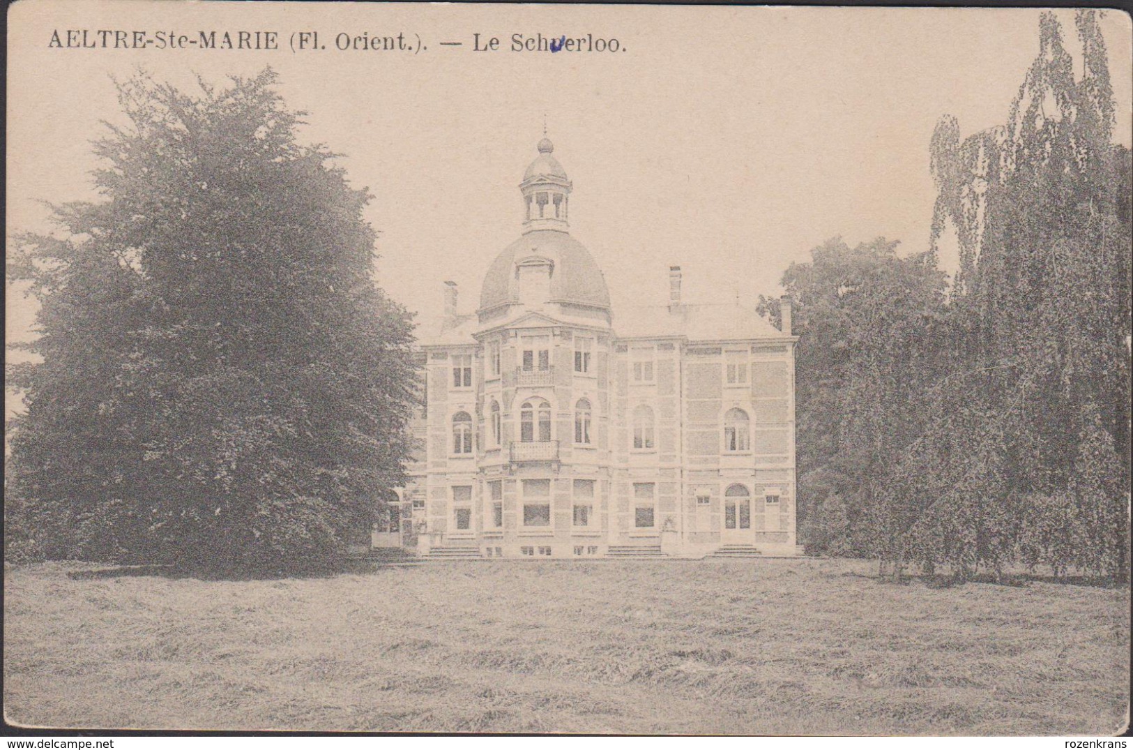 Aalter  Aeltre-Ste-Marie - Le Scherloo - Chateau Kasteel - 1911 Schuerloo Reclame Maison Latour Gand Gent Publicite - Aalter