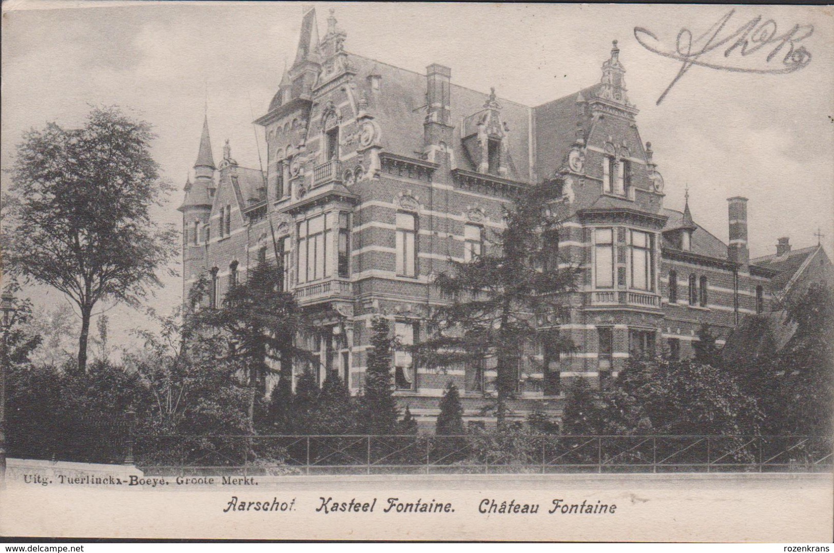 1904 Aarschot Aerschot Kasteel Fontaine Chateau Tuerlinckx-Boeye - Aarschot