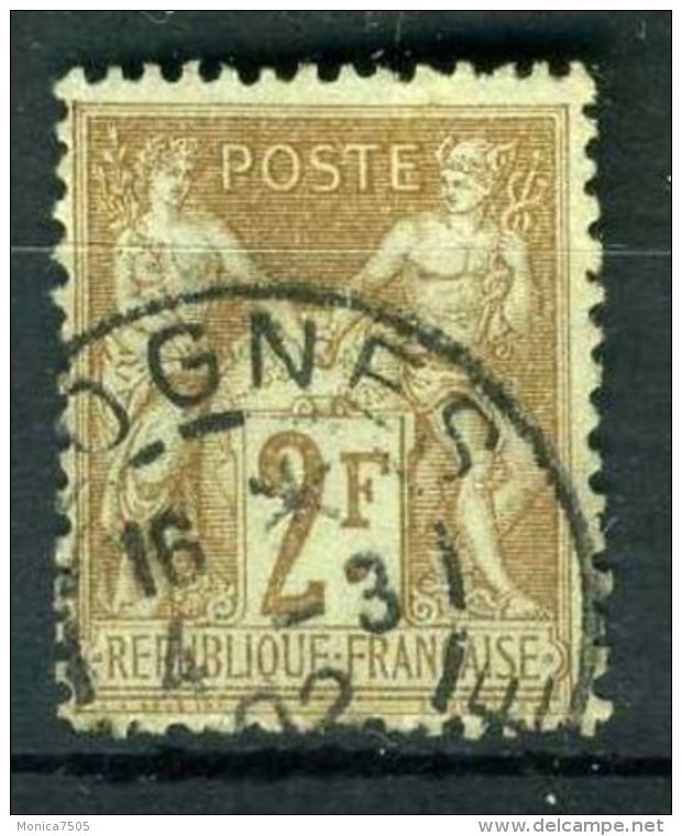 FRANCE ( POSTE ) : Y&amp;T  N°  105  TIMBRE  TYPE  SAGE ,  OBLITERE ,  A  VOIR - 1898-1900 Sage (Type III)