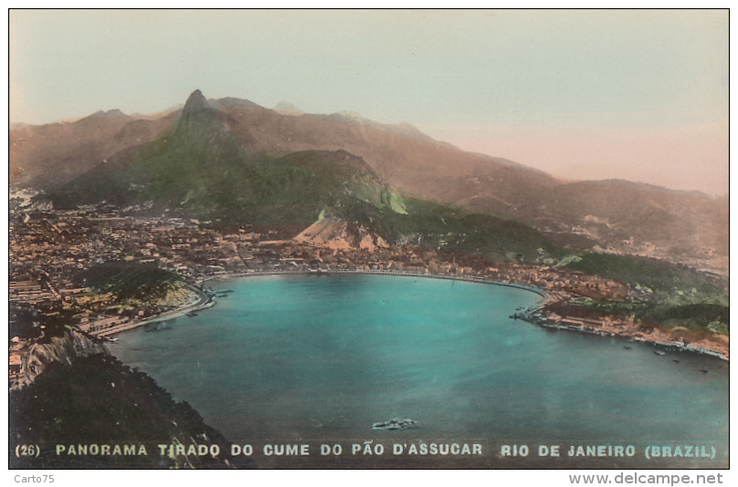 Brésil - Brazil - Rio De Janeiro - Panorama Tirado Do Cume Da Pao D'Açucar - Rio De Janeiro