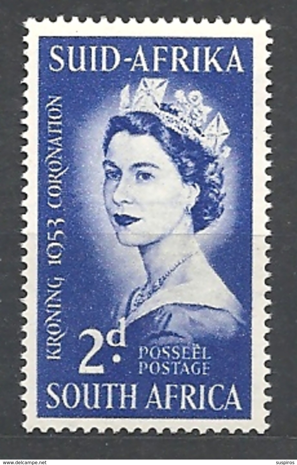 Sud Africa  - 1953 Coronation  Queen Elizabeth II MNH - Unused Stamps