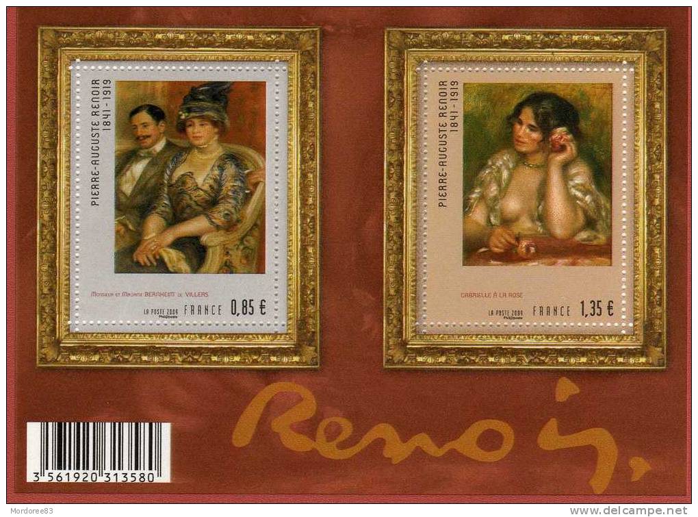 SERIE ARTISTIQUE RENOIR YVERT F4406 - F 4406 BLOC 2009 NEUF -            TDA156 - Neufs