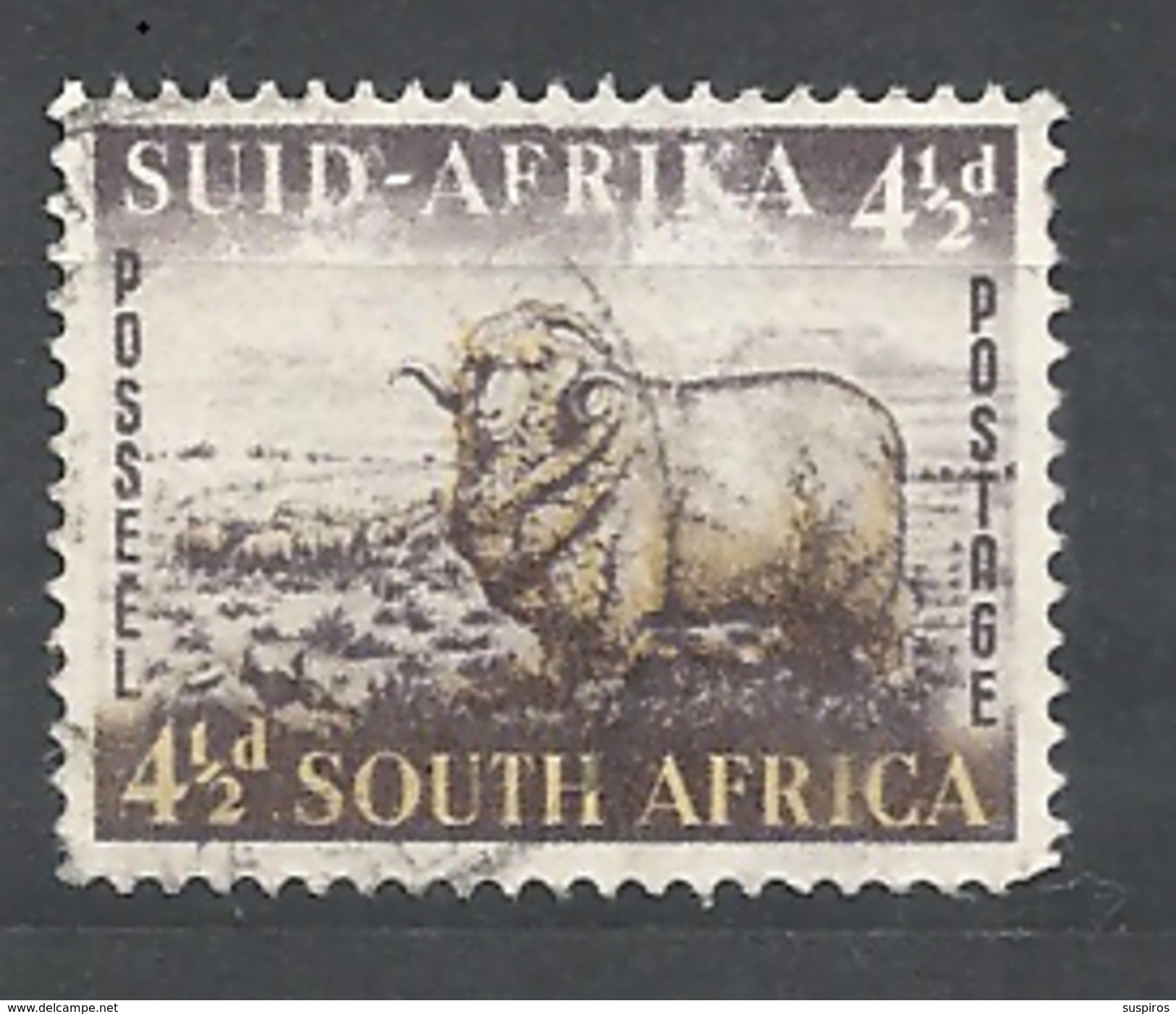 Sud Africa  -1953 Local Motives    Used    The Sheep (Ovis Aries) Pecora - Nuovi