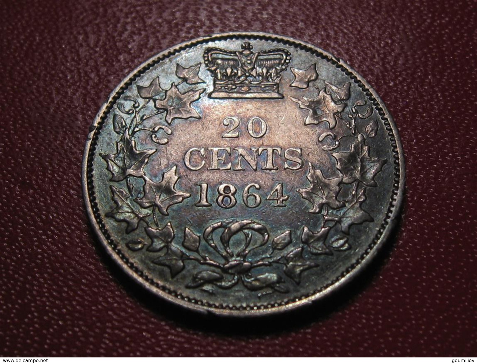 Canada - New Brunswick - 20 Cents 1864 - Magnifique Patine Multicolore 0852 - Canada