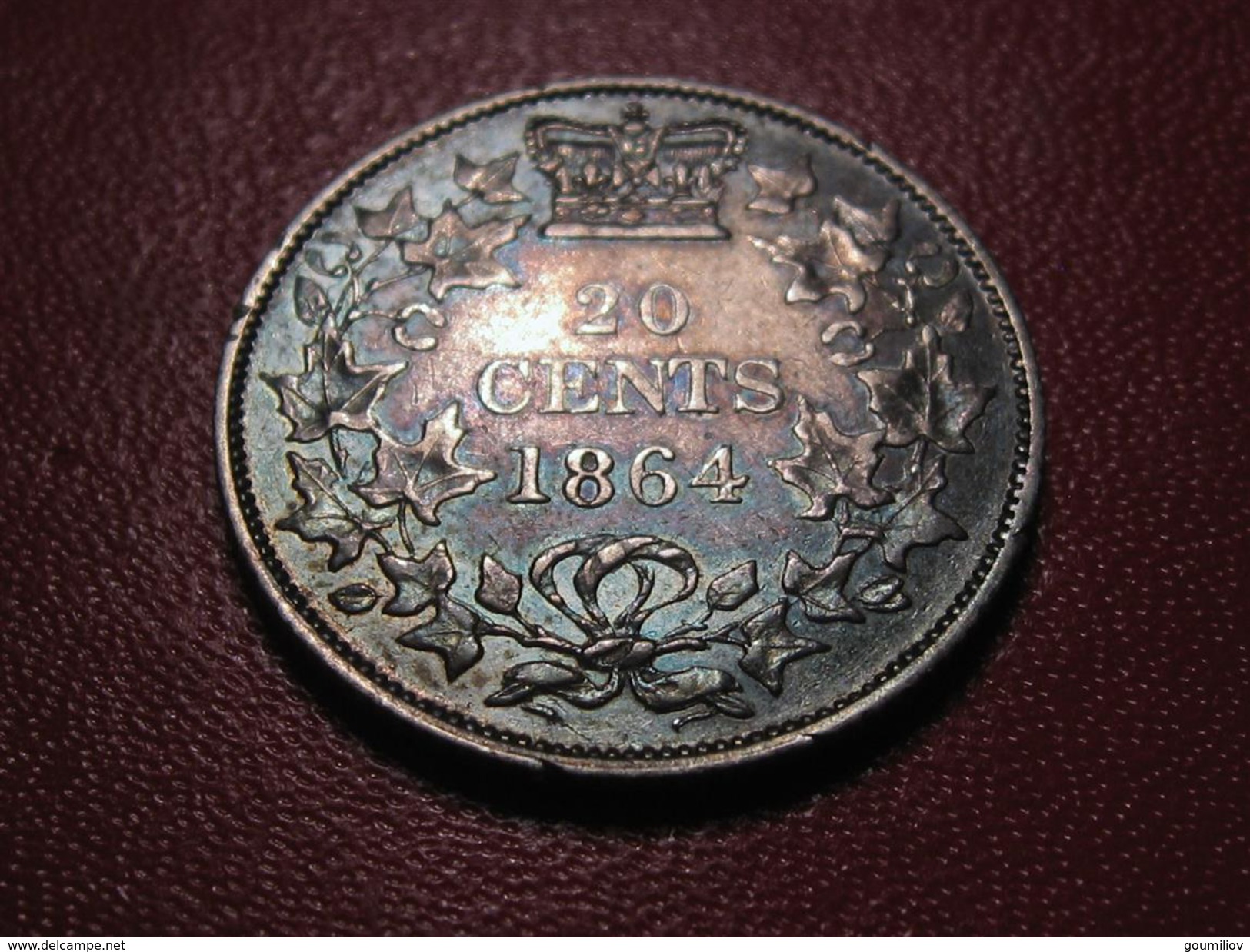 Canada - New Brunswick - 20 Cents 1864 - Magnifique Patine Multicolore 0852 - Canada