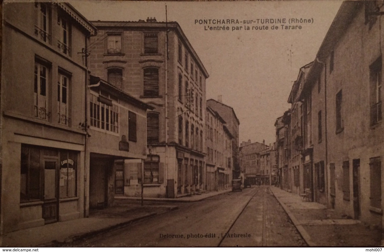PONTCHARRA SUR TURDINE (RHONE - 69) - CPA PEU COURANTE, ECRITE DE 1934 - Pontcharra-sur-Turdine