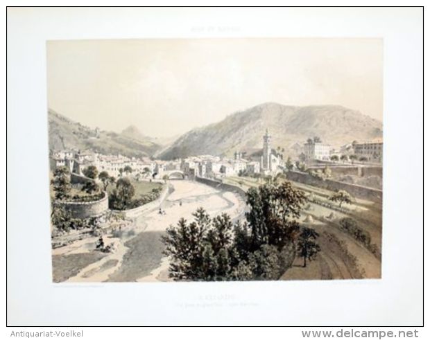 - L'Escarène Alpes-Maritimes Lithographie Couleur Lithograph - Prints & Engravings