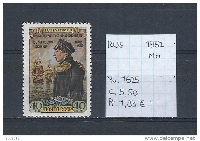 USSR 1952 - YT 1625 Postfris Met Plakker/neuf Avec Charnière/MH - Nuovi