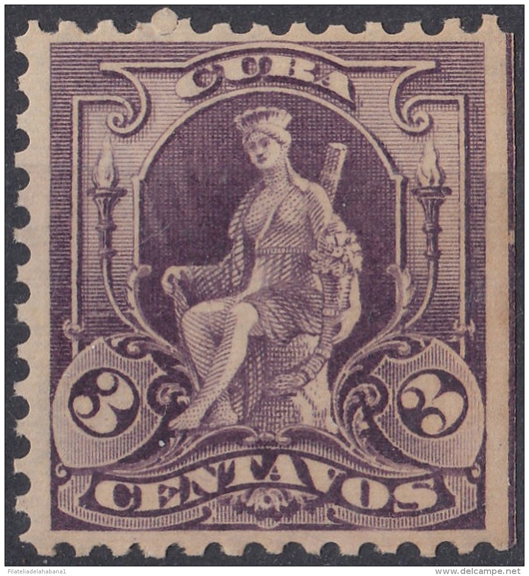 1899-281 CUBA US OCCUPATION. 1899. Ed.32. 3c FUENTE DE LA INDIA. ORIGINAL GUM. - Nuevos