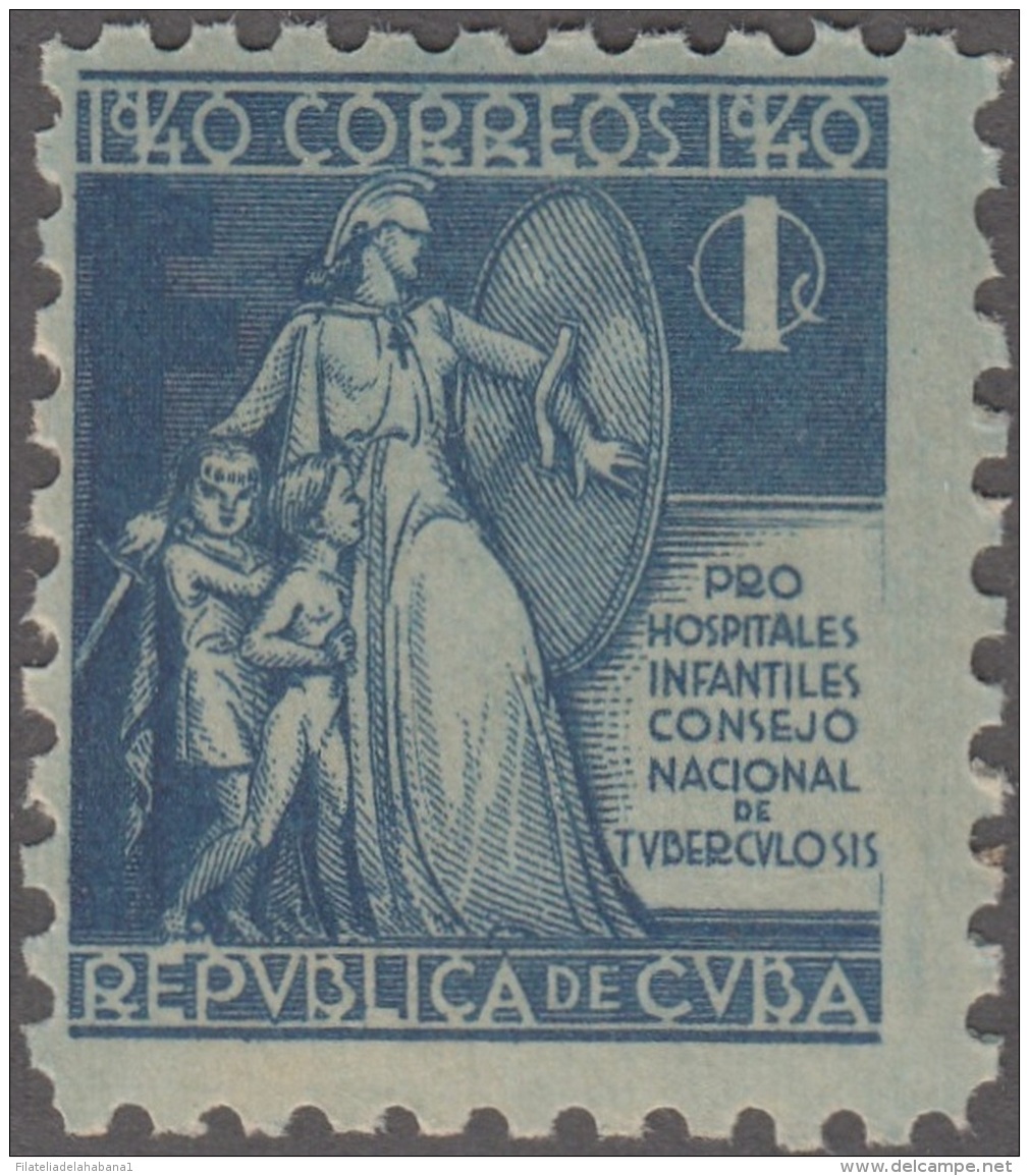 1940-205 CUBA REPUBLICA. 1940. Ed.3. TUBERCULOSOS SEMIPOSTAL MNH. - Nuevos