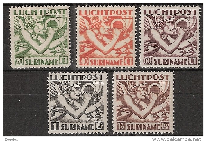 Suriname 1930 Luchtpost NVPH 3/7  MNH/**/Postfris - Suriname ... - 1975