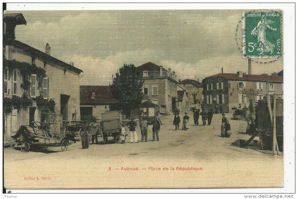 Auboue Place De La République   Carte Toilée - Altri & Non Classificati