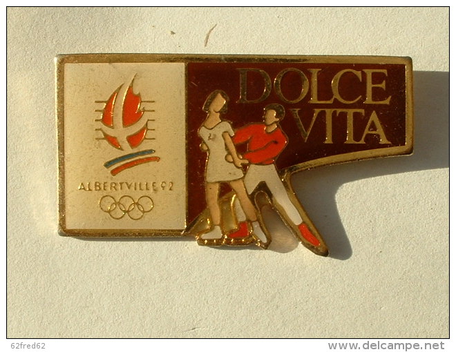 PIN´S PATINAGE ARTISTIQUE - J.O ALBERTVILLE 92 - DOLCE VITA - Patinage Artistique