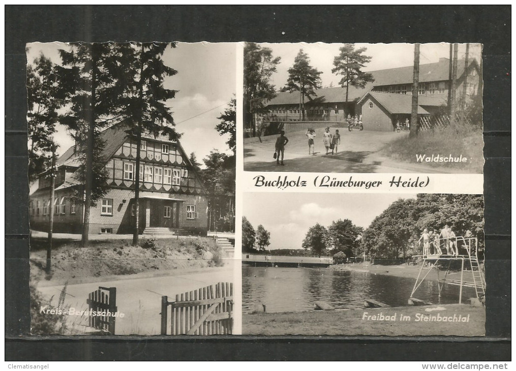 448w * BUCHHOLZ * LÜNEBURGER HEIDE * KREIS-BERUFSSCHULE * WALDSCHULE * FREIBAD IM STEINBACHTAL   **!! - Buchholz