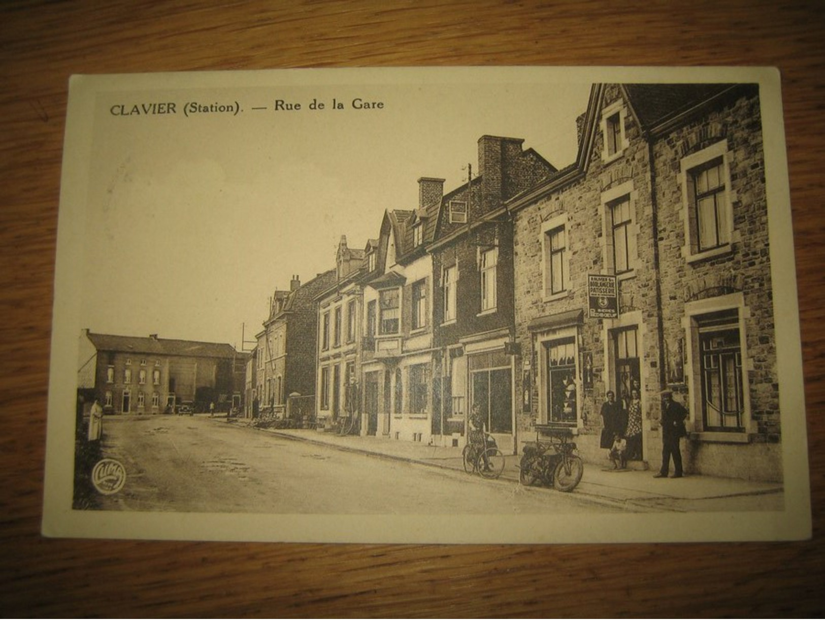 CLAVIER  (Station)  Rue De La Gare    "Boulangerie-Pâtisserie  Robert Olivier"   Pub  Piedboeuf - Clavier