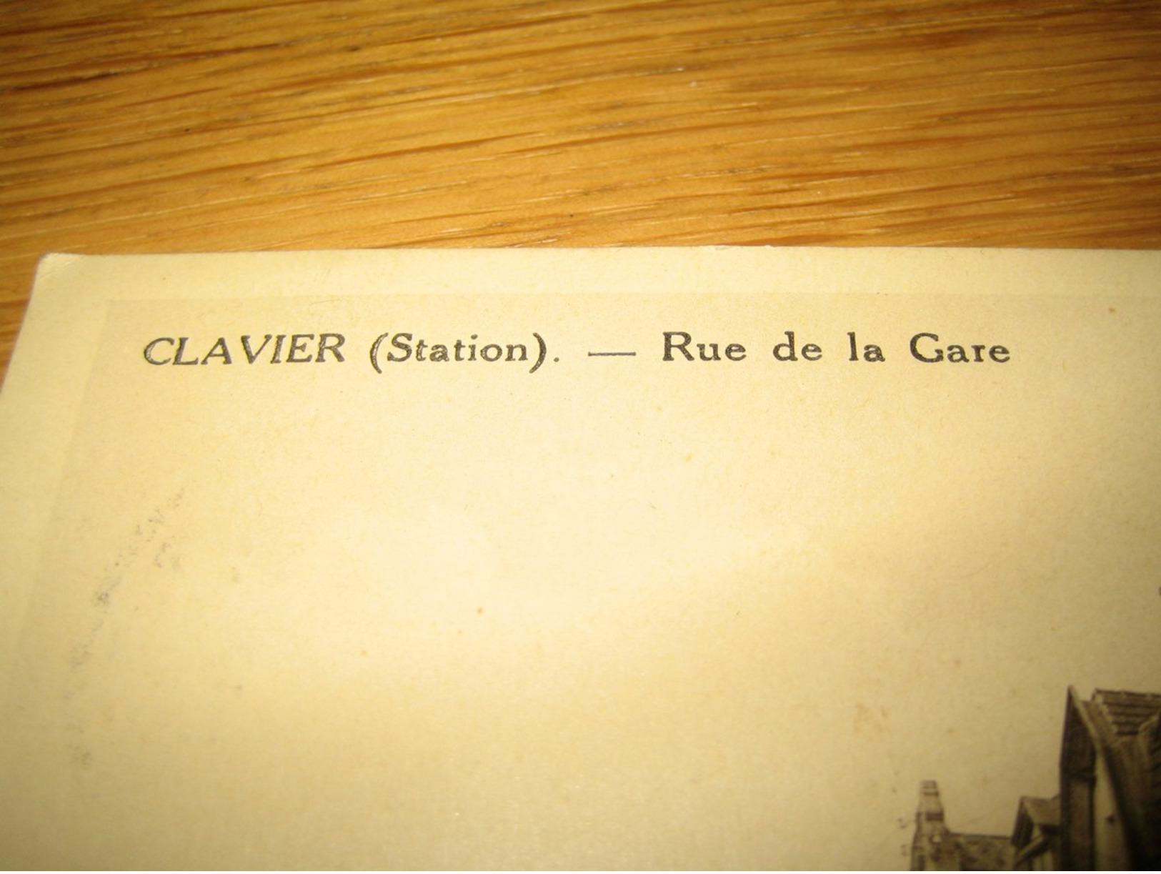CLAVIER  (Station)  Rue De La Gare    "Boulangerie-Pâtisserie  Robert Olivier"   Pub  Piedboeuf - Clavier