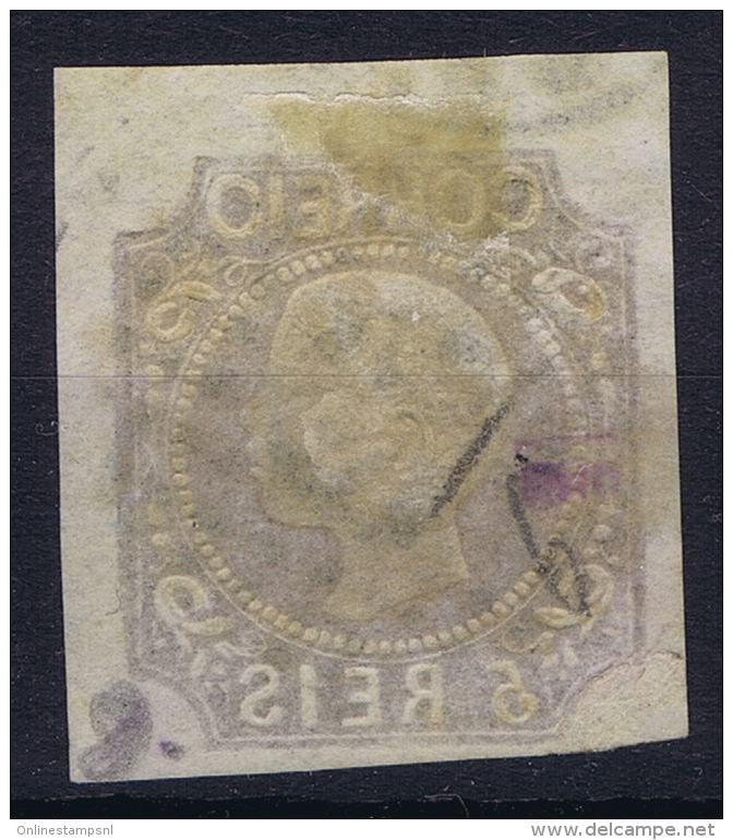 Portugal 1856 Mi Nr 9b Yellow Braun  Yv Nr 9 Used - Used Stamps
