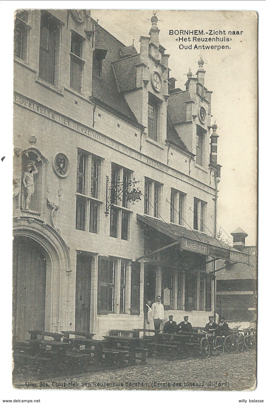 +++ CPA - BORNEM - BORNHEM - Zicht Naar "Het Reuzenhuis" - Oud Antwerpen - Carte Animée  // - Bornem