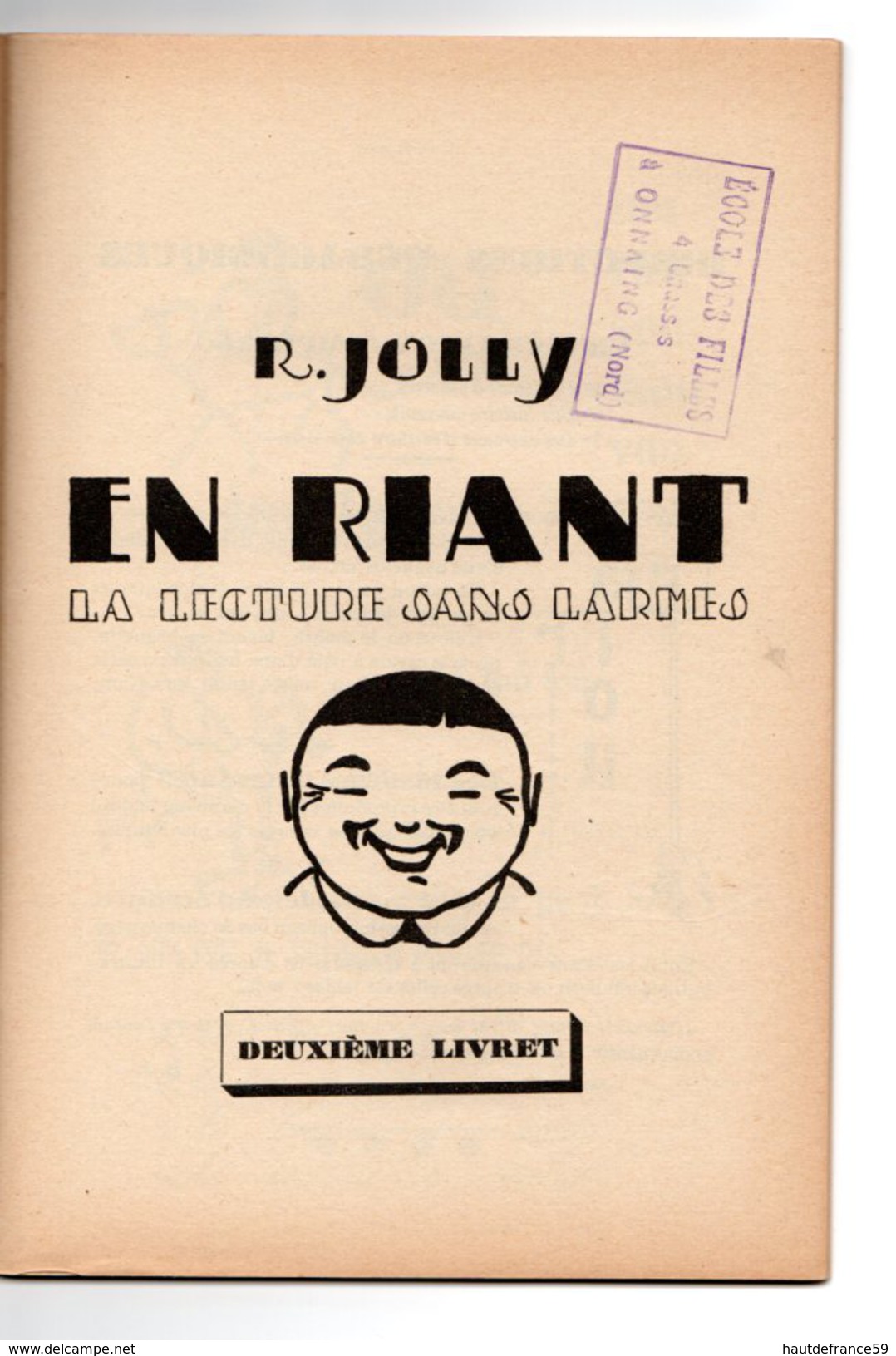 Libro 1959 Lot De 2 Livres Scolaires EN RIANT La Lecture Sans Larmes Cours Préparatoire 1er & 2è Livrets - 0-6 Ans