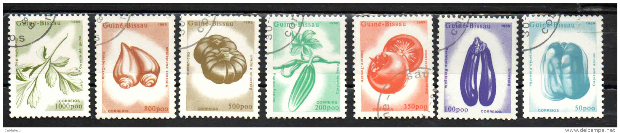 GUINEA BISSAU - 1989 - SERIE VEGETALI - USATI - Guinea-Bissau