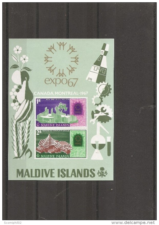 Exposition De Montréal -1967 ( BF 7 XXX -MNh- Des Maldives) - 1967 – Montréal (Canada)