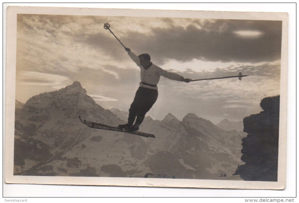 OBSTALDEN Ski Quersprung, Blick Gegen Den Mürtschenstock - Obstalden