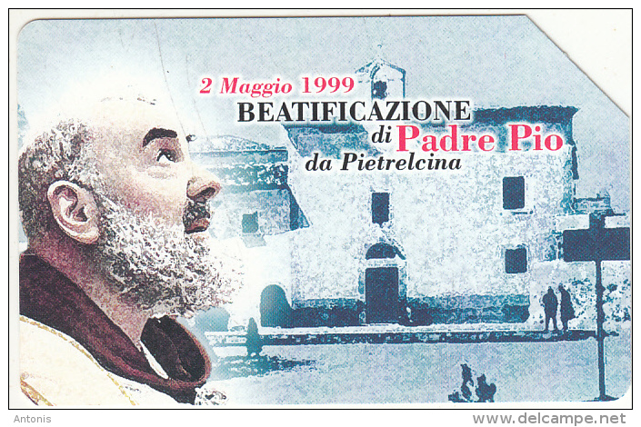ITALY - Beatification Of Padre Pio Of Pietrelcina, Exp.date 30/06/02, Used - Public Ordinary
