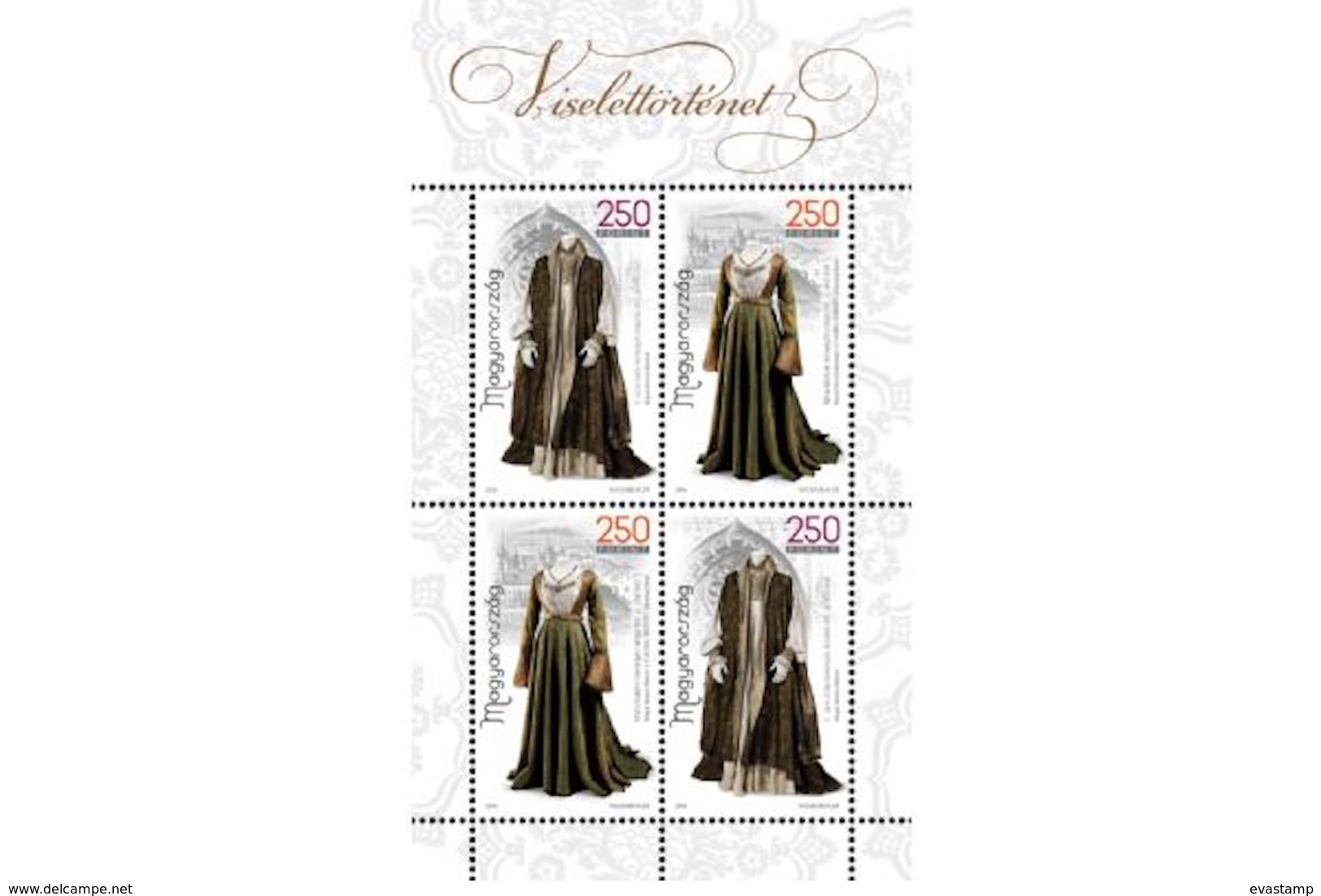 HUNGARY - 2016. S/S - History Of Clothing I. / Wedding Garments Of King Louis II. And Queen Mary MNH!! - Nuevos