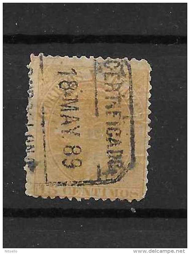 LOTE 2172  ///   (C020)  ESPAÑA   1882   EDIFIL Nº; 210 CERTIFICADO CON FECHA COMPLETA - Usati