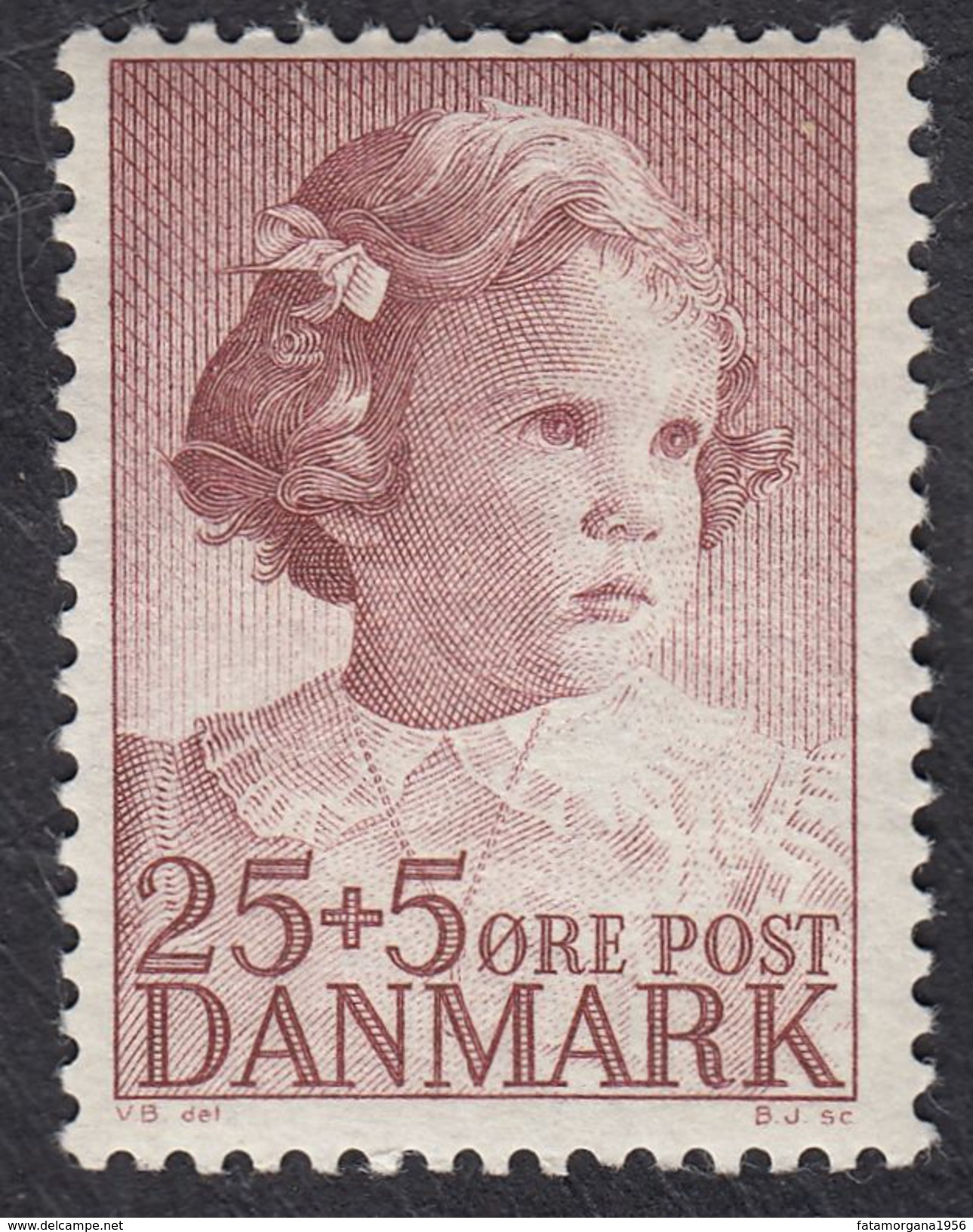 DANIMARCA Danemark Denmark Danmark - 1950 - Yvert 337 Nuovo Con Tracce Di Linguella MH - Unused Stamps