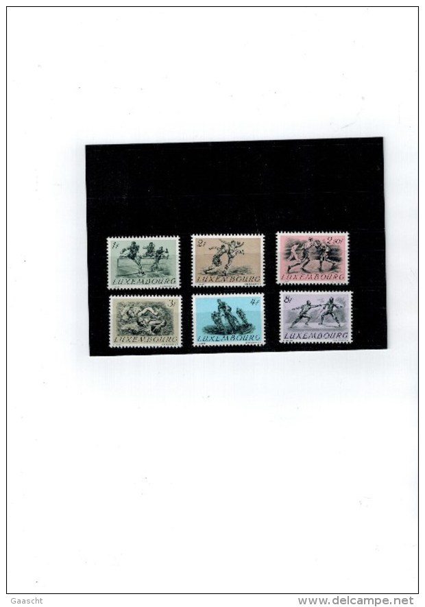 Luxembourg Série De Timbres Sport De 1952 Neuve Sans Charniere Prifix 65.- EUR - Nuevos