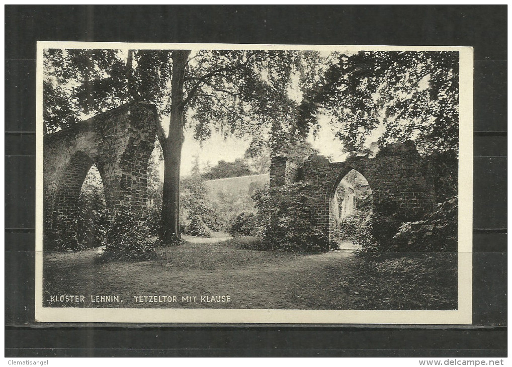 463w * KLOSTER LEHNIN * TETZELTOR MIT KLAUSE * RÜCKSEITE STEMPEL 1930  **!! - Lehnin