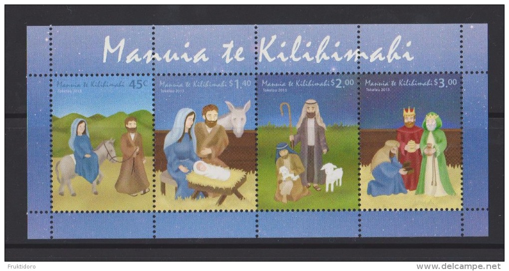 Tokelau Block Mi 52 - Mi 441-444 Christmas - Road To Bethlehem - Nativity - Shepherds - Wise Men - 2013 * * - Tokelau