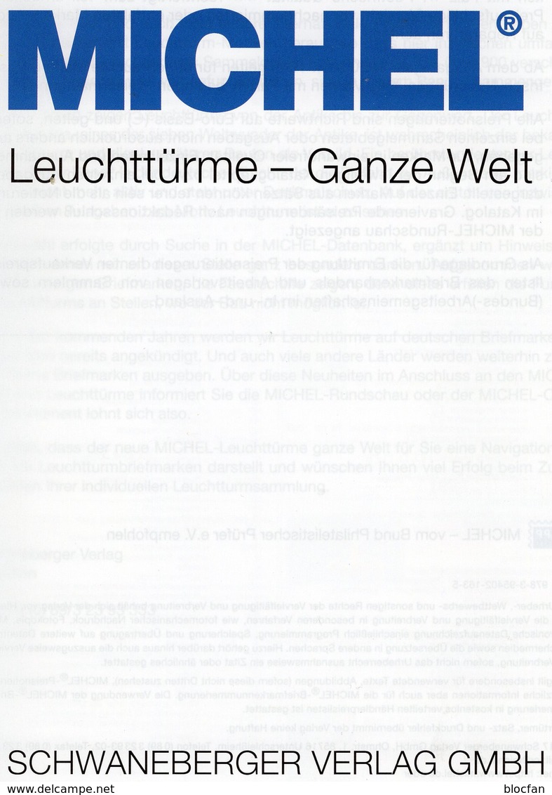 1.Auflage MICHEL Motiv Leuchttürme 2017 Neu 64€ Topic Stamps Catalogue Lighthous Of All The World ISBN 978-3-95402-163-5 - Ed. Originali