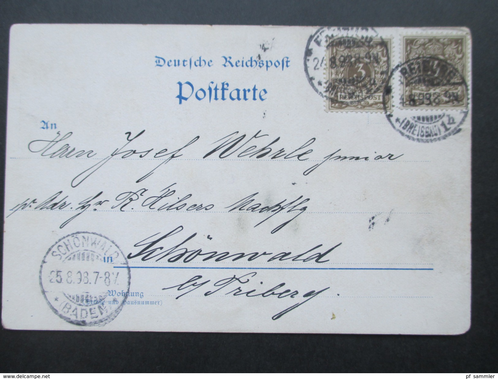 AK 1898 Gruss Aus Freiburg Mehrbildkarte Kaufhaus / Schwabenthor / Münster. Künstlerkarte K. Fuchs - Souvenir De...