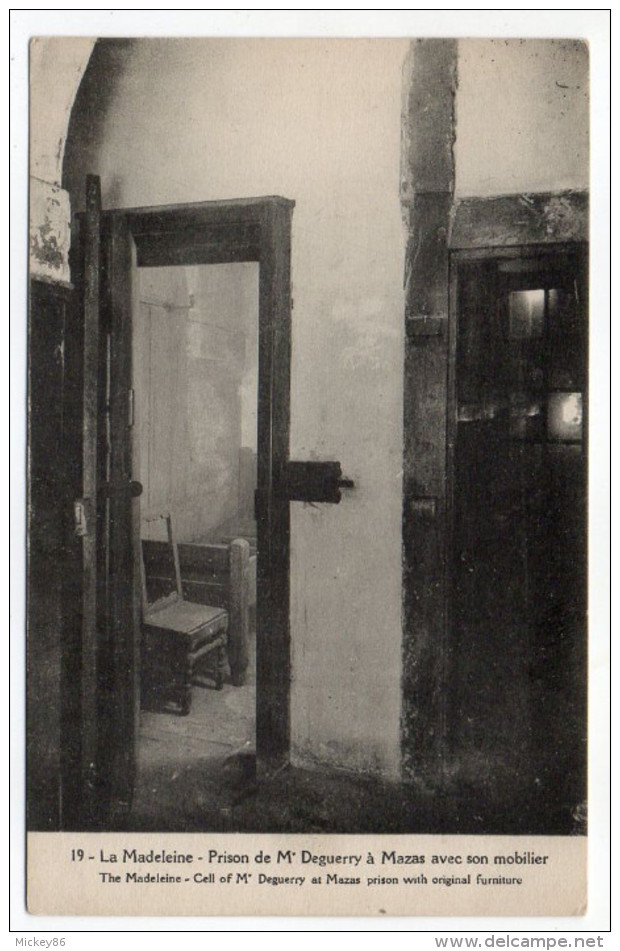 Histoire--Commune De PARIS--église De LA MADELEINE -Prison De Mr Deguerry (abbé) à Mazas Avec Son Mobilier - Geschichte