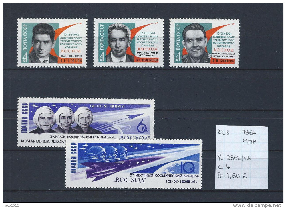 USSR 1964 - YT 2862/66 Postfris/neuf/MNH - Unused Stamps