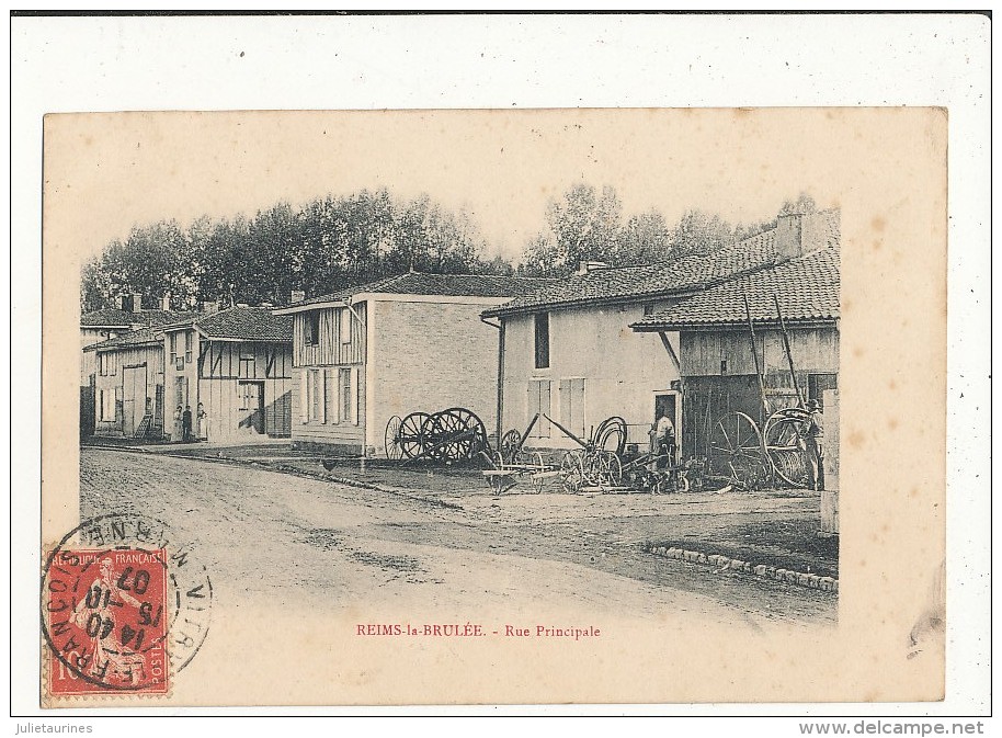 51 REIMS LA BRULEE RUE PRINCIPALE - Sonstige & Ohne Zuordnung