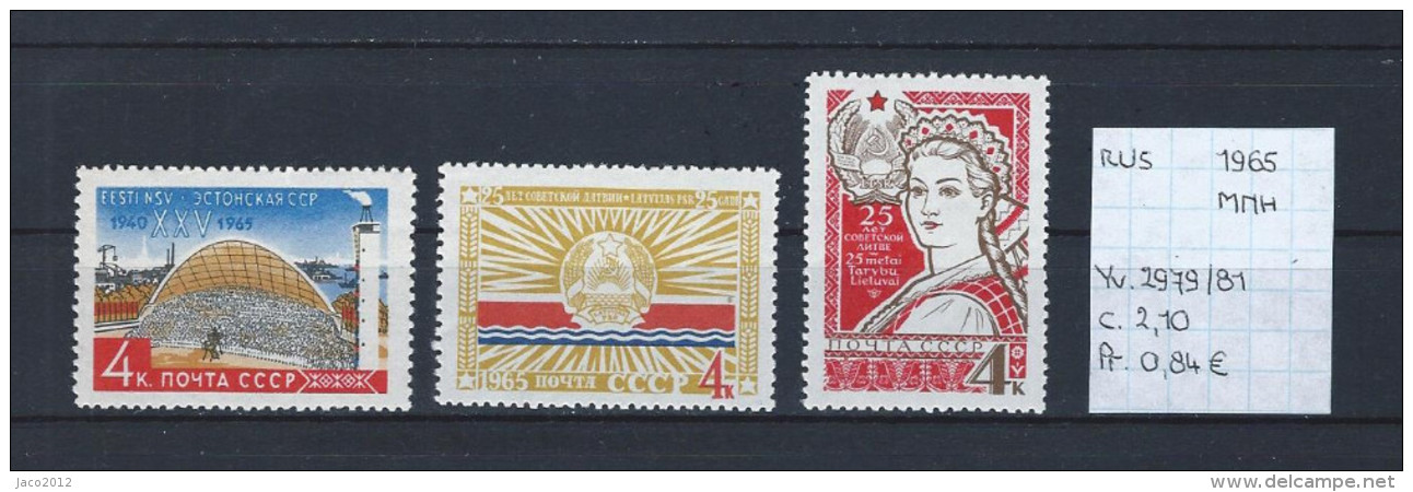 USSR 1965 - YT 2979/81 Postfris/neuf/MNH - Neufs