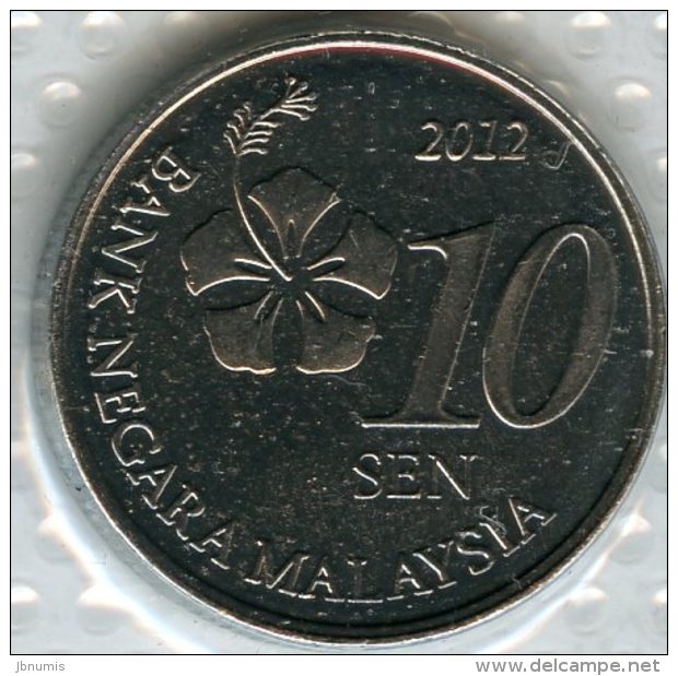 Malaysie Malaysia 10 Sen 2012 UNC KM 202 - Malaysie