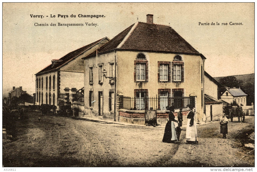 VERZY  Le PAYS DU CHAMPAGNE  CHEMIN DES BARAQUEMENTS VERLEY - Verzy